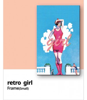 retro girl 1_소형액자